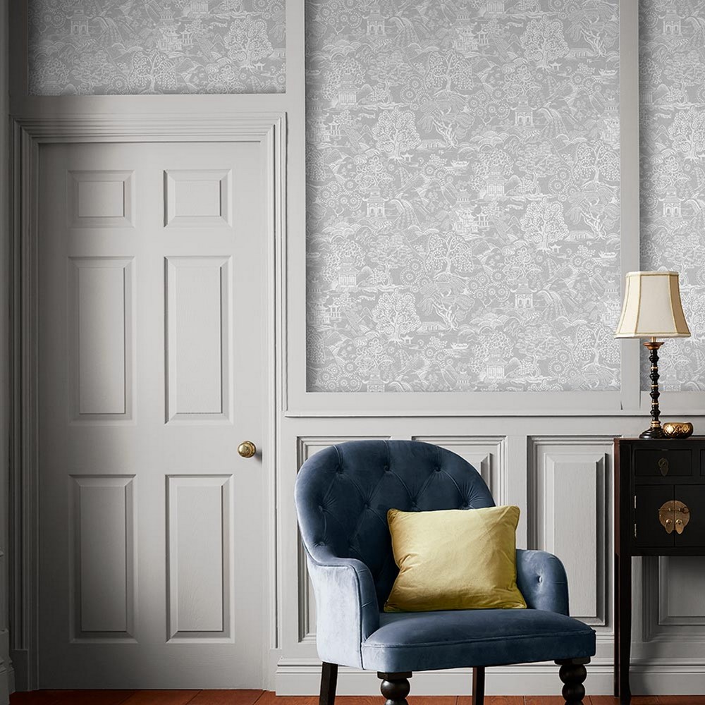 Basuto Wallpaper 105931 by Graham & Brown in Grey